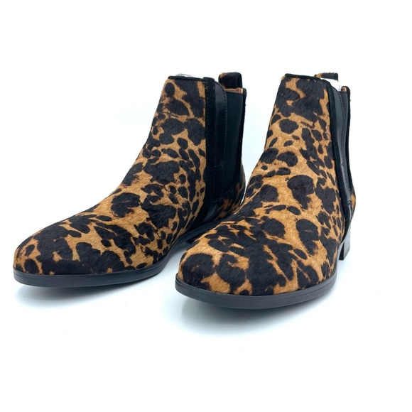 Women S Rockport Larkyn Chelsea Boot Leopard Hair Size 7M NIB - Picture 5 of 17